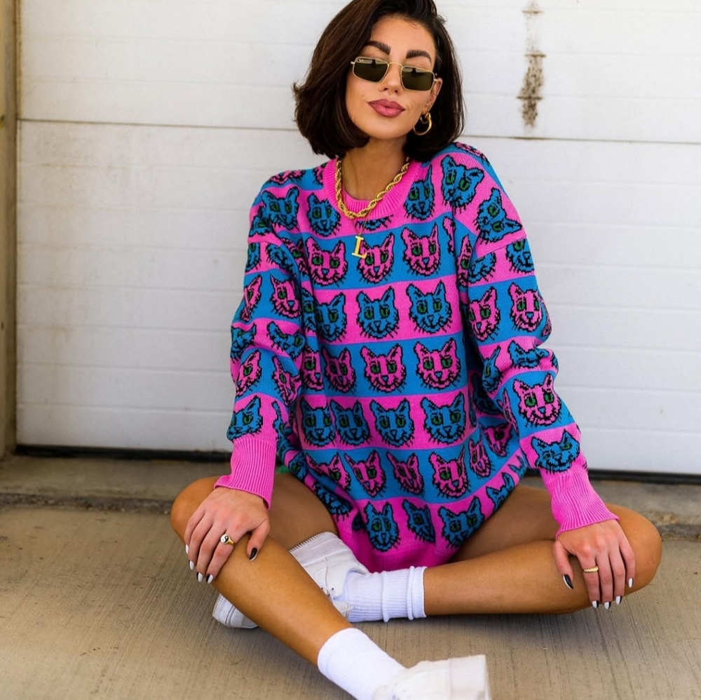 Dressed in lala cat sweater